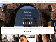 Tablet Screenshot of germaneveryday.com